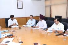Union Minister for Food Processing Industries Shri Chirag Paswan chaired the Project Approval Committee (#PAC) meeting today at Panchsheel Bhawan, New Delhi. Project proposals for setting up of multiproduct food irradiation units under the sub-scheme Cold Chain of #PMKSY were discussed in the meeting.