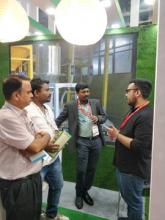 Entrepreneurs' interest was seen in B-to-B meetings on the third and last day of 'Annapoorna- Anufood 2022'  Entrepreneurs discussing about the plans of @MOFPI_GOI..