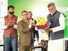 Union Minister of State for @MOFPI_GOI Shri Shri Prahlad Singh Patel emphasized the importance of Indian food and processed food products today at the conference "Plant-Based Food: Capturing Avenue to Intensify Food Processing Industry" organized by ASSOCHAM.