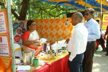 Interaction with micro food processing enterprises at the exhibition