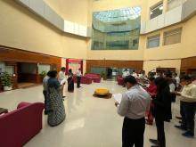 राष्ट्रीय एकता दिवस के मौके पर मंत्रालय की  सचिव श्रीमती पुष्पा सुब्रमण्यम जी और मंत्रालय के अधिकारियों समेत अन्य कर्मचारियों ने मंत्रालय परिसर में राष्ट्र एकता, अखंडता और सुरक्षा की शपथ ली।