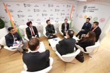 Union Minister of #MOFPI, Shri ChiraPaswan, had a productive engagement with Ab InBev officials at #WEF25 in Davos. During the meeting, AB InBev announced a landmark investment of $250 million in Indian beverage sector, underscoring India's position as an attractive destination for global investments. This investment is expected to boost manufacturing, create jobs, and promote sustainable practices within the industry. 