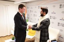 Union Minister of #MOFPI, Shri ChiraPaswan, had a productive engagement with Ab InBev officials at #WEF25 in Davos. During the meeting, AB InBev announced a landmark investment of $250 million in Indian beverage sector, underscoring India's position as an attractive destination for global investments. This investment is expected to boost manufacturing, create jobs, and promote sustainable practices within the industry. 