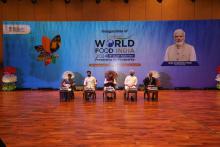 Union Minister of State for #MOFPI Shri Ravneet Singh Bittu, while addressing the inaugural session of @worldfoodindia   said that the mega food event is a testimony that India stands tall on Food map of the world. He asserted that our farmers, food processors of our household, the homemakers who are backbone of this processing culture have contributed immensely and today, India' s food processing sector is one of the largest in the world.