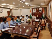 Union Minister of #MOFPI, Shri Pashupati Kumar Paras, chaired the meeting of the Approval Committee of #PLIScheme at Panchsheel Bhawan today, in which the progress of the scheme was reviewed.