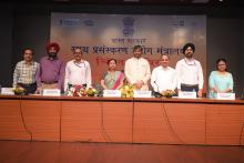 The goal of #MOFPI by the year 2047 and to take the food organization sector towards development in the future, a #ChintanShivir was organized by the Ministry today, which was started by lighting the lamp by Union Minister Shripati Kumar Paras.   #ProcessingForProsperity