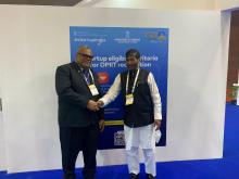 फूड इवेंट #WorldFoodIndia2023 के दौरान केंद्रीय मंत्री श्री पशुपति कुमार पारस ने श्री Vatimi Tidara Tuinasakea Kaunitawake Rayalu, मिनिस्टर फॉर एग्रीकल्चर एंड वॉटरवेस, फिजी से मुलाकात की और फूड प्रोसेसिंग क्षेत्र व अन्य व्यापारिक मुद्दों से संबंधित चर्चा की।