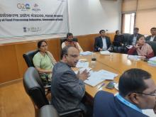 Union Minister of #MOFPI Shri Pashupati Kumar Paras chaired the Project Approval Committee (#PAC) meeting along with Union Minister of State Km Shobha Karandlaje to review the proposals received under various sub-schemes of #PMKSY at Panchsheel Bhawan in New Delhi today.