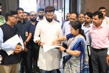 Union Minister of #MOFPI, Shri Chirag Paswan, visited Bharat Mandapam today to take stock of preparations for the upcoming mega food event World Food India , to be held from September 19-22, 2024. He instructed the officials of the Ministry and representatives from FICCI  and @investindia  to leave no stone unturned to make the event a global success.