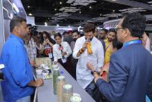 Union Minister Shri Chirag Paswan visited #MOFPIPavilion today, where he interacted with exhibitors & discussed latest innovations & developments in #foodprocessing sector. Hon'ble Minister's visit was seen as an encouraging gesture, showcased his support for sector's growth.