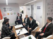 Union Minister of #MOFPI Shri Chirag Paswan  had an interaction with Mr Chris Soopakij Chearavanont, Chairman, CP Group at #WEF25 in Davos. Their discussion focused on exploring value addition opportunities in the food processing sector. 