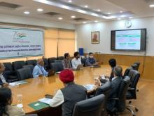 Today, Minister of State Shri @prahladspatel chaired a meeting with @NIFTEM_Tnj and @NiftemHaryana in the presence of Smt. Anita Praveen, Secretary, FPI and discussed the new technologies and reviewed different activities of NIFTEM.