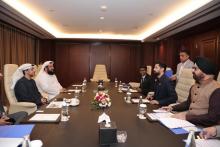 Union Minister of #MOFPI, Shri Chirag Paswan, held extensive discussions with Abu Dhabi Ports on accelerating the India-UAE Food Corridor project. The talks focused on strengthening policy cooperation, strategic interventions, and government support to drive this transformative initiative forward. The India-UAE Food Corridor aims to elevate food trade, boost agricultural exports, and enhance global food security.  #WorldFoodIndia2025 #ProcessingForProsperity