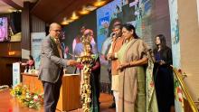 Union Minister of #MOFPI Shri Pashupati Kumar Paras and Union Minister of State Km Shobha Karandlaje inaugurated the two-day 'SUFALAM 2024' at PHD House, New Delhi, today. The event aims to emulate diverse stakeholders from #FoodProcessing sector and the growing startup ecosystem, fostering a holistic environment for collaboration, mentorship, and resource sharing.