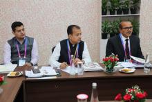 Union Minister of #MOFPI Shri Chirag Paswan held B2G meetings with representatives of Fair Exports (India ) Pvt Ltd (LULU Group), PepsiCo India and Mondelez India on the sidelines of @worldfoodindia at Bharat Mandapam, New Delhi today. During the meeting, they discussed investment prospects, procurement, and facilitation of business operations/ease of doing business in the Indian Food Processing Sector.     #ProcessingForProsperity  #WorldFoodIndia2024