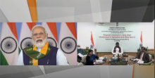 PM Shri Narendra Modi addressed a webinar on the positive impact of #Budget2022 on the Agriculture Sector. Union Minister Shri Pashupati Kumar Paras joined the webinar on 'Smart Agriculture: Financing Investment in Value Chain Infrastructure in Agriculture & Allied Sector' via video conferencing.