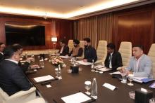 Union Minister of #MOFPI, Shri Chirag Paswan had an interaction with AG Café’s on the sidelines of #Gulfood2025 regarding company's expansion plans in India. The discussions focused on strengthening the food and beverage sector, attracting new investments, and enhancing global competitiveness. This initiative is set to play a crucial role in boosting the Indian market, creating employment opportunities, and fostering innovation in the industry.  #WorldFoodIndia2025 #ProcessingForProsperity