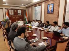 Brazilian delegation led by the Governor of the State of Mato Grosso, HE Mr @mauromendesmt met Union Minister of #MOFPI Shri Pashupati Kumar Paras at Panchsheel Bhawan in New Delhi today. Both countries discussed strengthening their bilateral agricultural relations through the exchange of knowledge, technology, institutional cooperation, and policy dialogue.