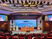 Union Minister of State for #MOFPI Km Shobha Karandlaje, while delivering her keynote address at inauguration of SUFALAM 2024, said that India is a surplus producer of cereals, fruits, & vegetables, indicating necessity for value addition to these food products through #foodprocessing. She encouraged startup entrepreneurs to use innovation and various government schemes to establish a presence in the international market.