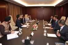 Union Minister of #MOFPI, Shri Chirag Paswan had an engaging interaction with Jaleel Holdings on the sidelines of #Gulfood2025, focusing on forging deeper partnerships with Indian Farmer Producer Organizations (FPOs). The agenda of meeting is to ensure that high-quality Indian products reach the global Indian diaspora, strengthening agri-value chains and opening up new opportunities for farmers and international markets.  #WorldFoodIndia2025 #ProcessingForProsperity