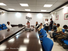 PM Shri Narendra Modi addressed a webinar on the positive impact of #Budget2022 on the Agriculture Sector. MoS Shri Prahlad Singh Patel joined the webinar via video conferencing from the Collectorate Office, Vidisha.