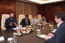 Union Minister of #MOFPI, Shri Chirag Paswan, held discussions with Abu Dhabi Food Hub in Dubai to establish a major food hub that will serve as a platform to showcase Indian products, enhance market linkages, and boost exports. This initiative marks a significant step towards expanding India’s presence in global food supply chains and fostering stronger trade partnerships.  #WorldFoodIndia2025 #ProcessingForProsperity