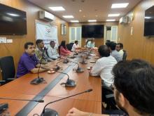 During the #HindeepKhwada being celebrated by the Department of Official Language, Ministry of Food Processing Industries today, MTS in Ministry. A 'Debate' competition was organized for the employees.