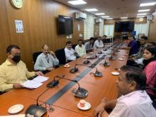 During the #HindeepKhwada being celebrated by the Department of Official Language, Ministry of Food Processing Industries today, MTS in Ministry. A 'Debate' competition was organized for the employees.