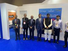 Union Minister Shri @PashupatiParas met with HE Ahmed Al Sayegh, Minister of State, United Arab Emirates on the sidelines of @worldfoodindia.   #WorldFoodIndia2023 #WFI2023 #FoodProcessing #FoodEvent #SustainableFood #IYM2023  #ProcessingForProsperity 