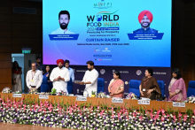 Union Minister of Food Processing Industries, Shri Chirag Paswan and Union Minister of State for Food Processing Industries, Shri Ravneet Singh, launched the website and mobile application for World Food India 2024 in a curtain raiser event at National Media Centre, New Delhi today.