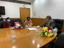 राज्य मंत्री श्री प्रहलाद सिंह पटेल जी की अध्यक्षता में प्रधानमंत्री किसान संपदा योजना (#PMKSY) के तहत आने वाले मेगाफूड पार्क योजना पर आधारित एक प्रस्तुतीकरण द्वारा योजना के विभिन्न पहलुओं पर विस्तार से चर्चा की गई।