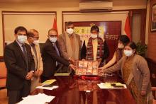 केंद्रीय मंत्री श्री पशुपति कुमार पारस जी एवं राज्यमंत्री श्री प्रहलाद सिंह पटेल जी ने PMFMEScheme के अंतर्गत ‘एक ज़िला एक उत्पाद’ के 6 ब्रांड का शुभारंभ किया।