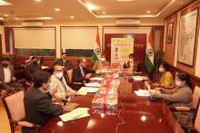 केंद्रीय मंत्री श्री पशुपति कुमार पारस जी एवं राज्यमंत्री श्री प्रहलाद सिंह पटेल जी ने PMFMEScheme के अंतर्गत ‘एक ज़िला एक उत्पाद’ के 6 ब्रांड का शुभारंभ किया।