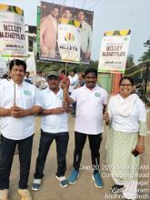 A 2km marathon organized in Vizianagaram, Andhra Pradesh on 20 th January for a cause to promote Millets